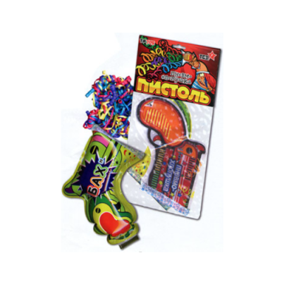 Пистоль Надувная хлопушка купить в Комсомольске | komsomolsk.salutsklad.ru