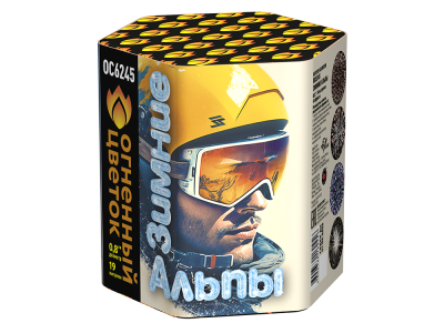 Зимние Альпы Батарея салютов купить в Комсомольске | komsomolsk.salutsklad.ru