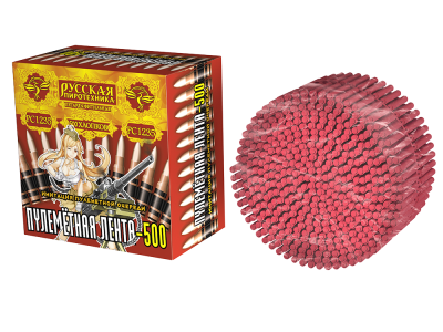 Пулеметная лента-500 Петарды связка купить в Комсомольске | komsomolsk.salutsklad.ru