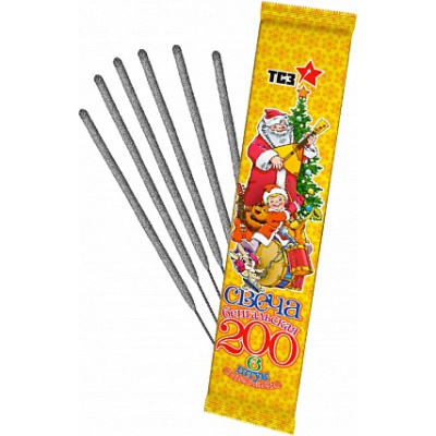 200 мм. Бенгальские огни купить в Комсомольске | komsomolsk.salutsklad.ru