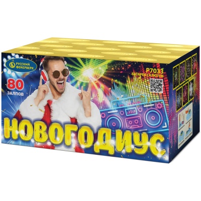 Новогодиус Фейерверк купить в Комсомольске | komsomolsk.salutsklad.ru